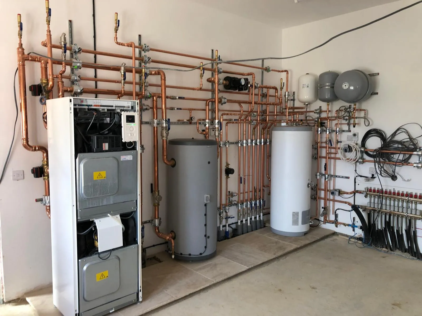 Ground source heat pump installation completed by Earth NRG